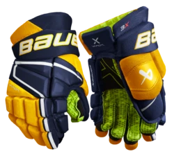Bauer Vapor 3X Junior Hockey Gloves 21 Bauer Vapor 3X Junior Hockey Gloves -Cheap Hockey Store 3X JR FRONT NVG2