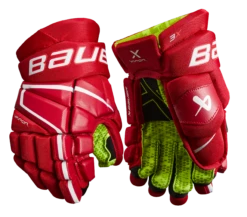 Bauer Vapor 3X Junior Hockey Gloves 17 Bauer Vapor 3X Junior Hockey Gloves -Cheap Hockey Store 3X JR FRONT RED1