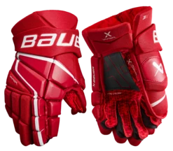 Bauer Vapor 3X Senior Hockey Gloves -Cheap Hockey Store 3X SR FRONT RED2