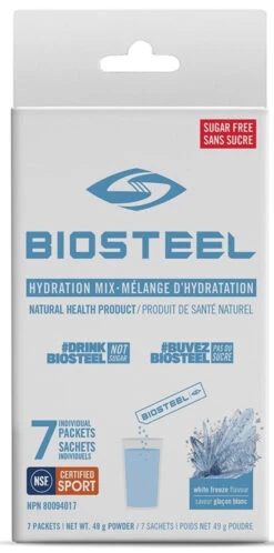 BioSteel High-Performance Sports Hydration Mix (7 Count) -Cheap Hockey Store 630617 CAN 20Biosteel Hydration 20Mix White 20Freeze 7CT Front